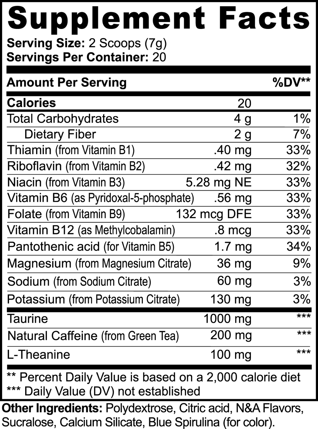 Cotton Candy Pre-Workout Energy Powder + Focus Boost & Hydration | Sugar Free
