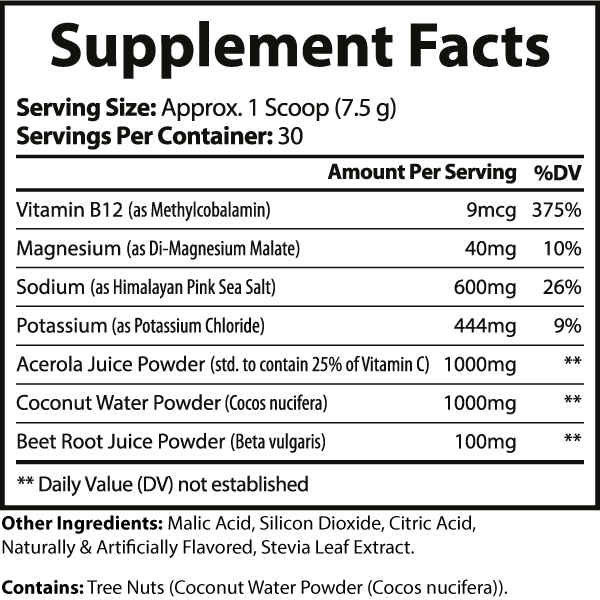Blue Raspberry Electrolyte Hydration – Sugar-Free | Refreshing & Rapid Rehydration Formula